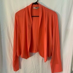 Salmon light polyester jacket (Forever 21)